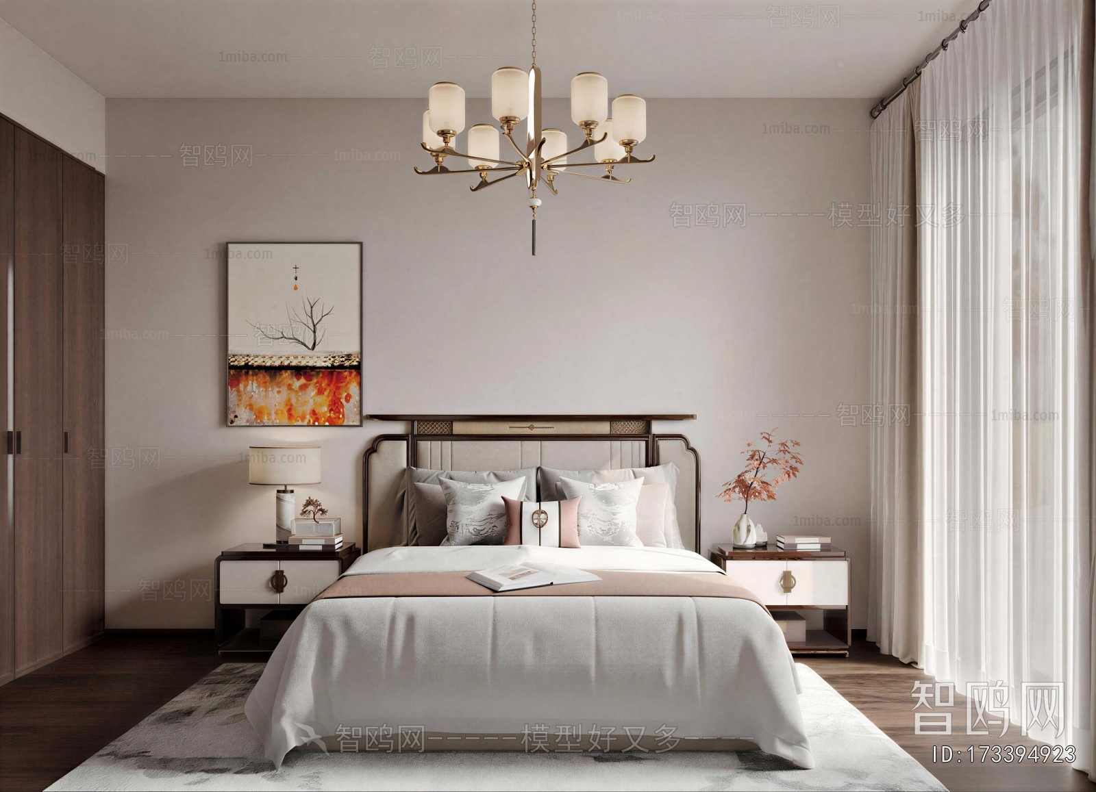 New Chinese Style Bedroom