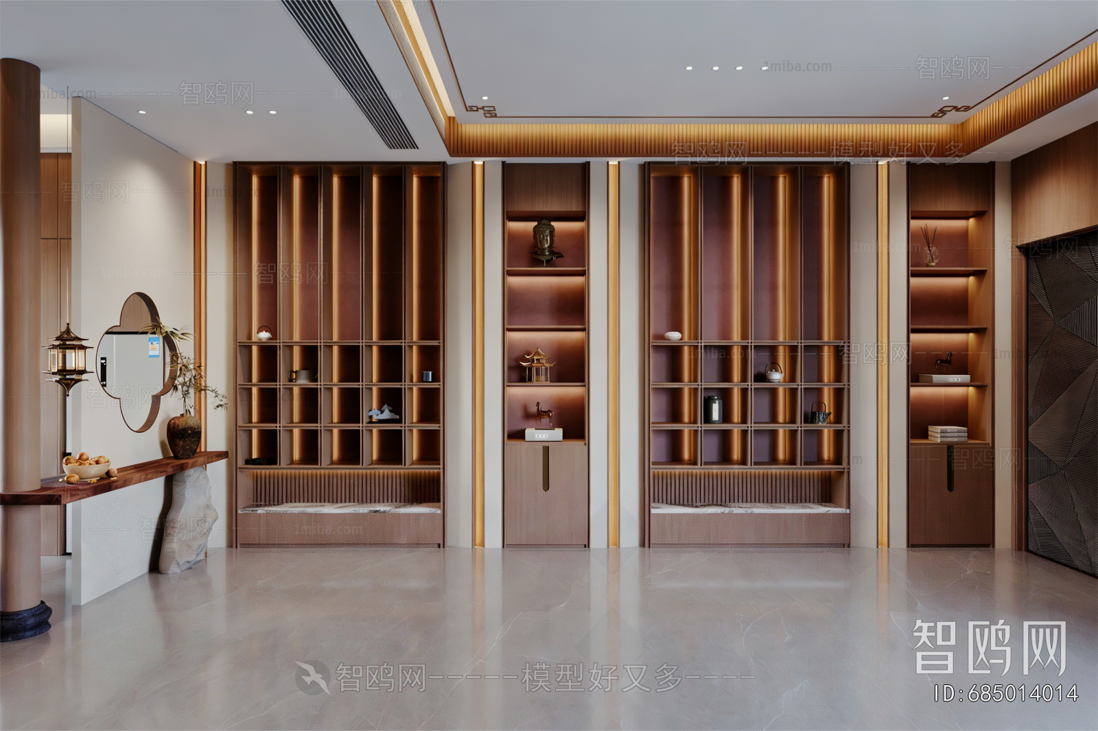 New Chinese Style Hallway