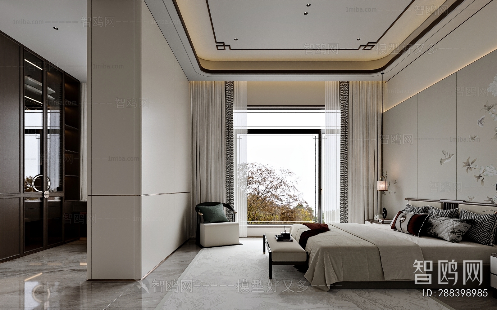 New Chinese Style Bedroom