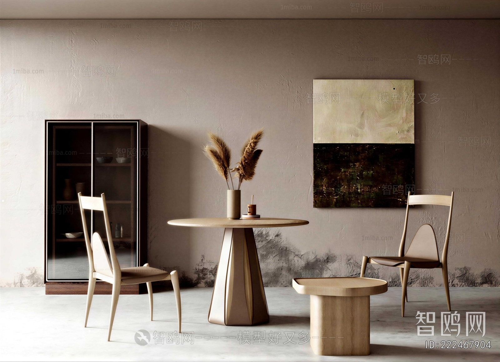 Wabi-sabi Style Leisure Table And Chair