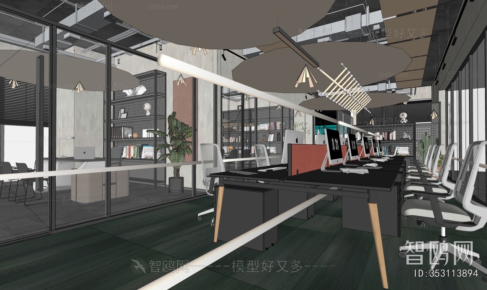 Industrial Style Staff Area