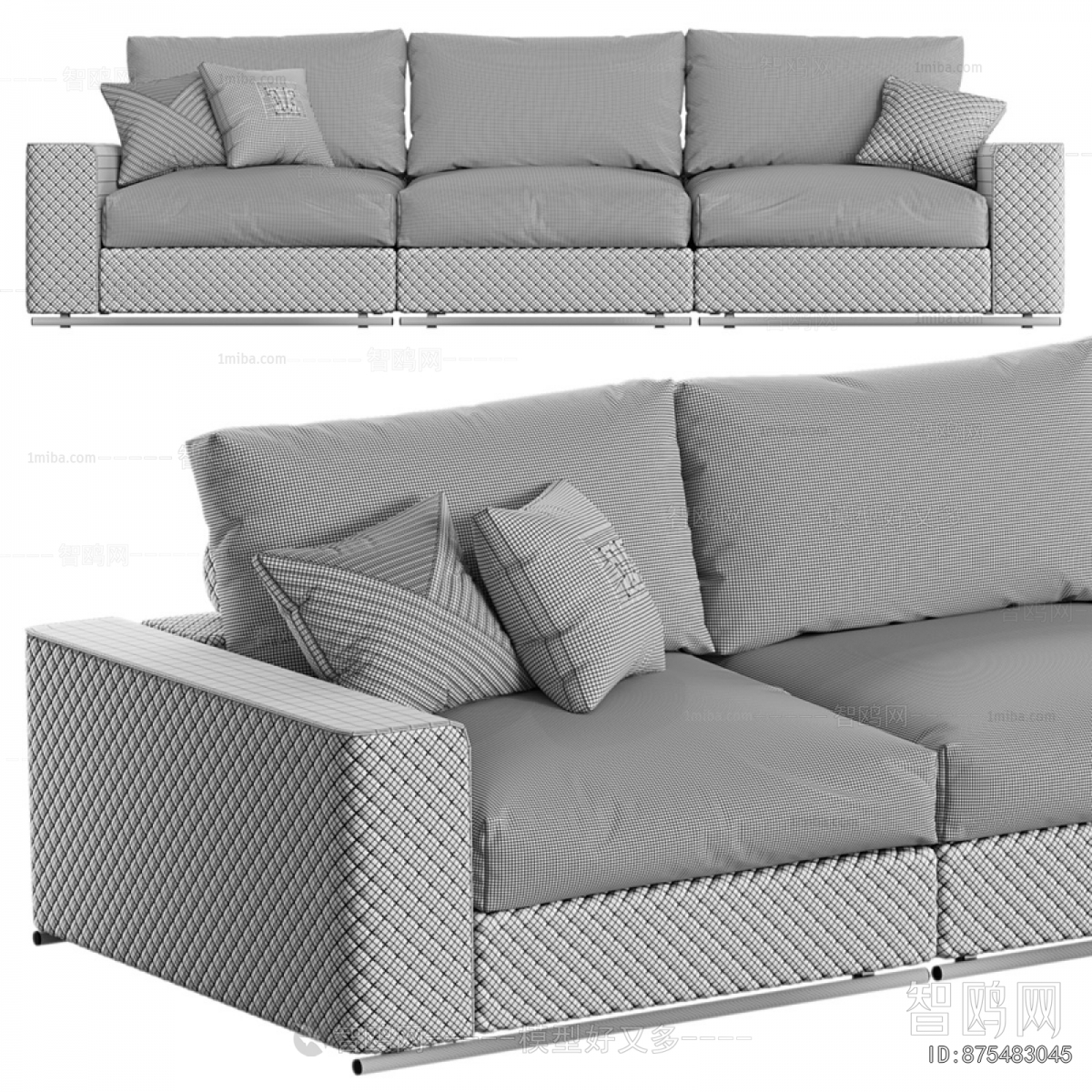Modern Three-seat Sofa