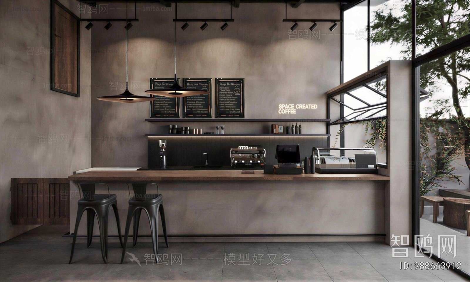Industrial Style Cafe