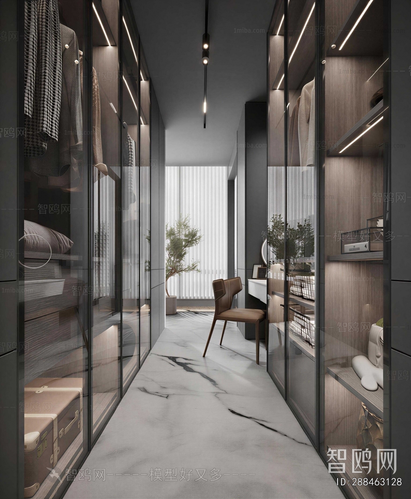 Modern Clothes Storage Area