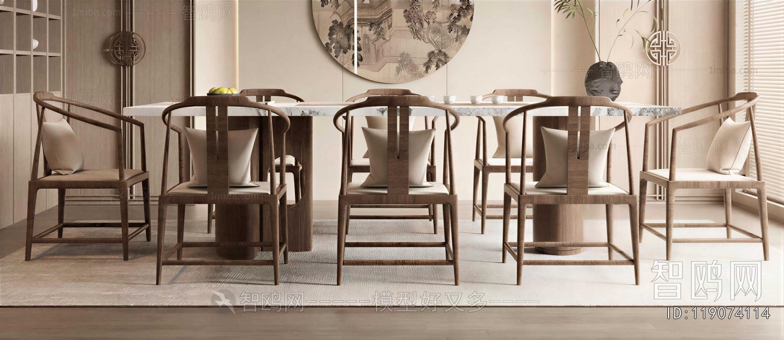 New Chinese Style Dining Table And Chairs