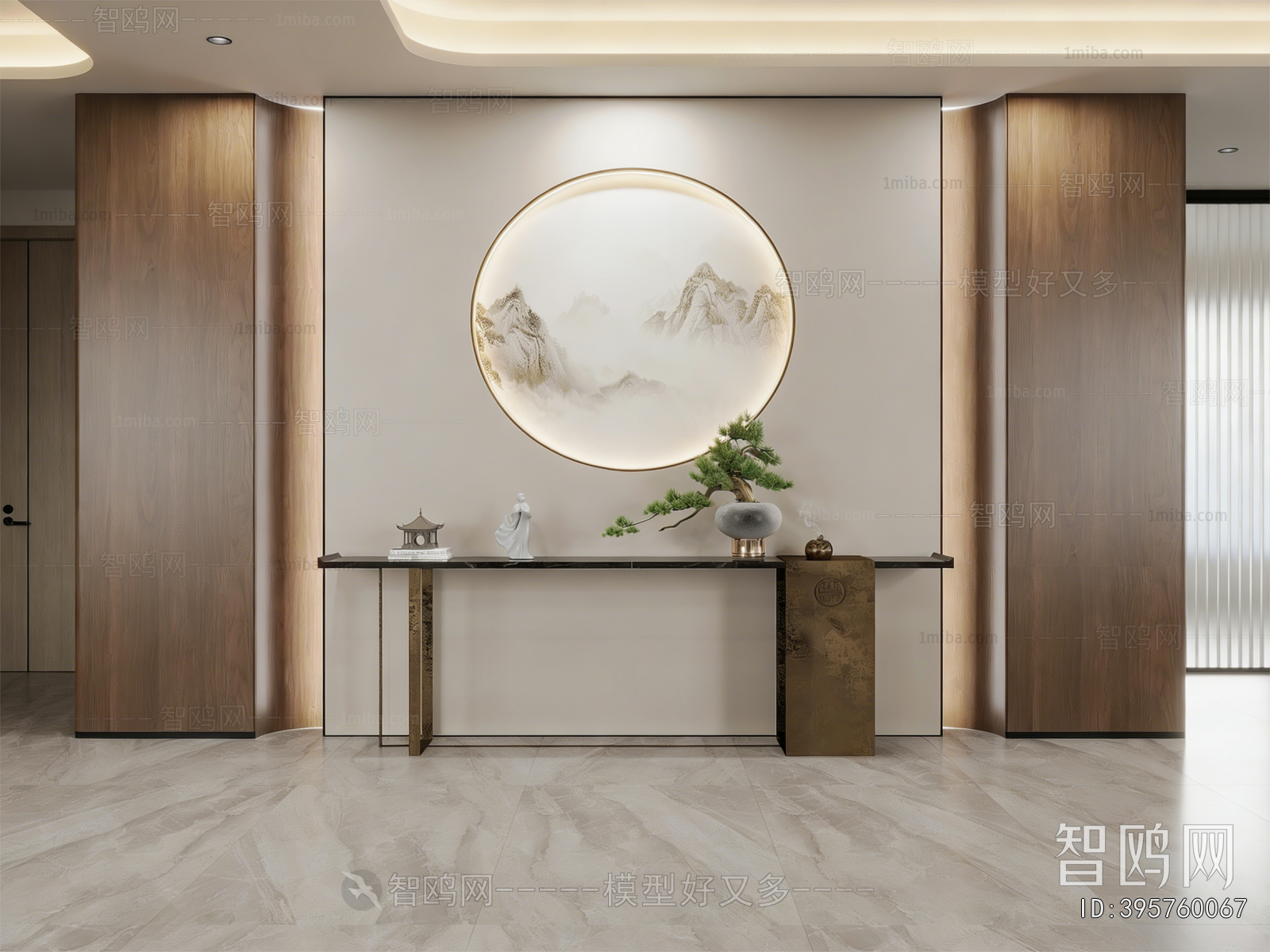 New Chinese Style Hallway