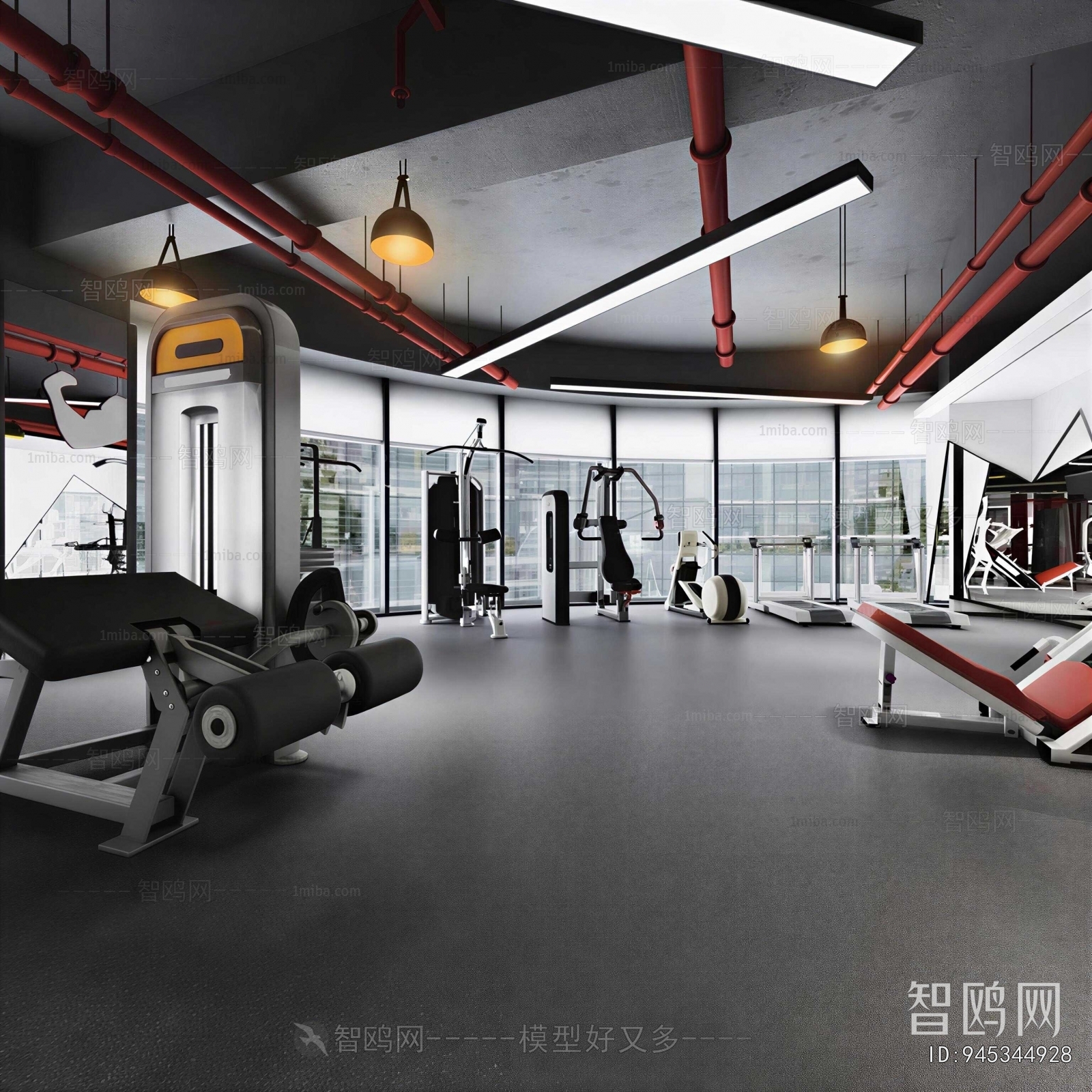 Industrial Style Gym