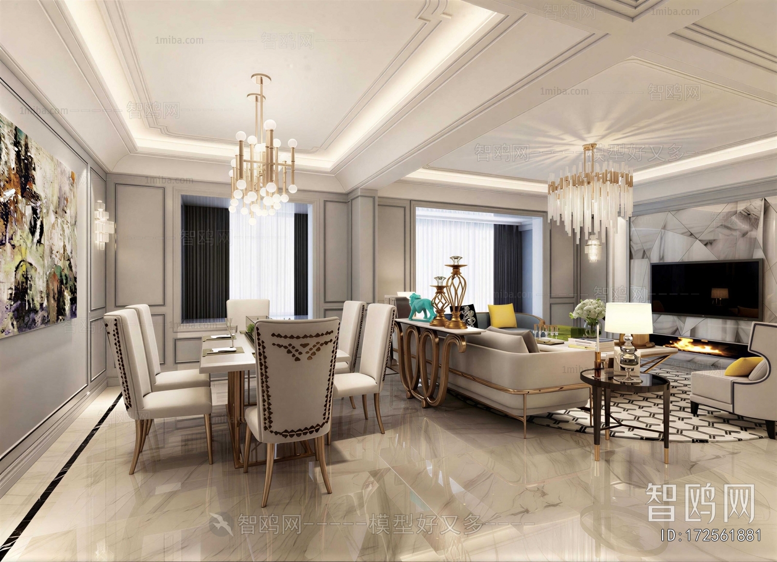 American Style A Living Room