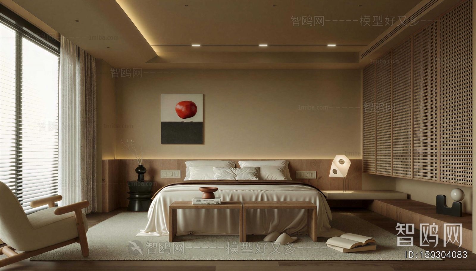 Wabi-sabi Style Bedroom