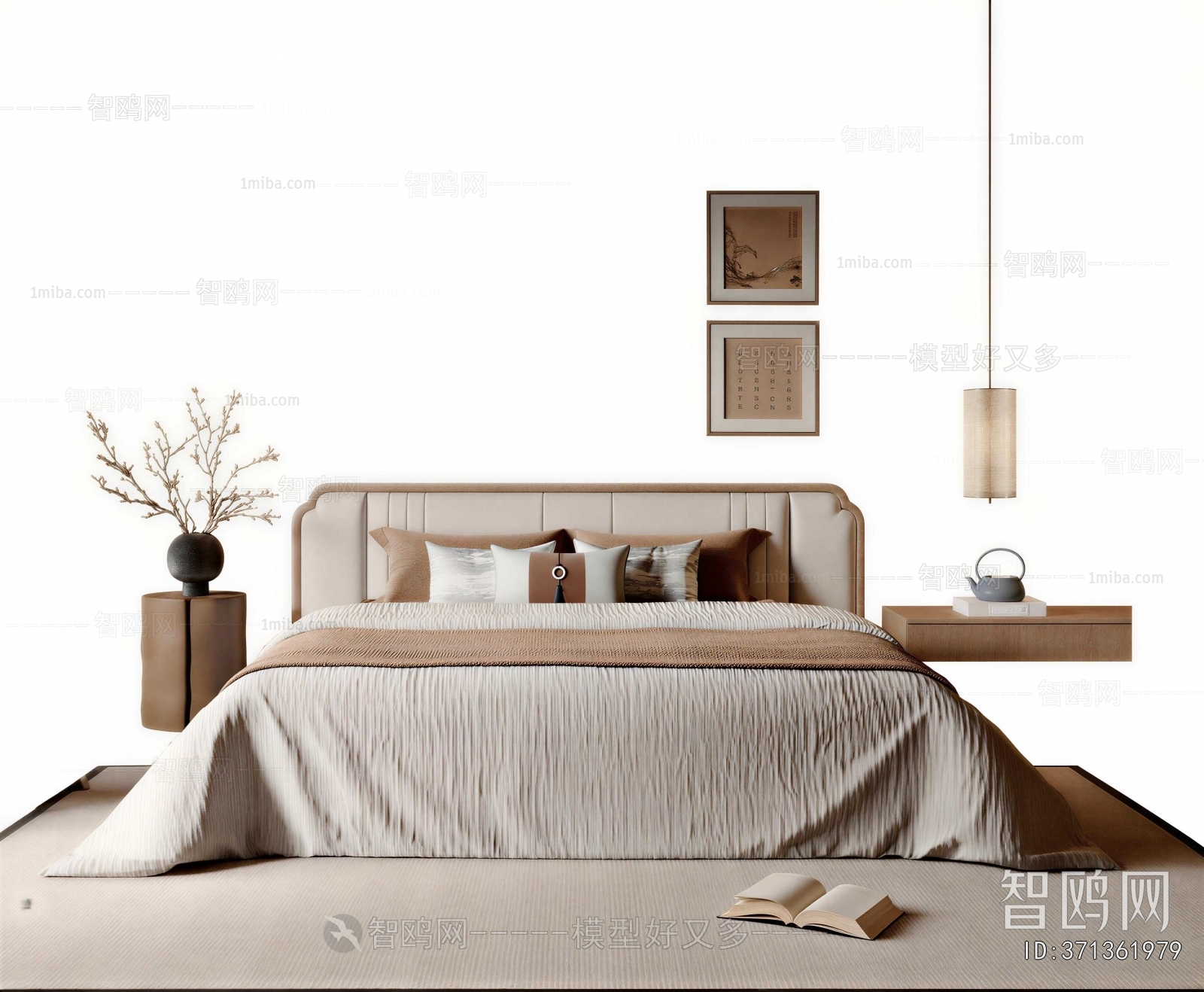 New Chinese Style Double Bed