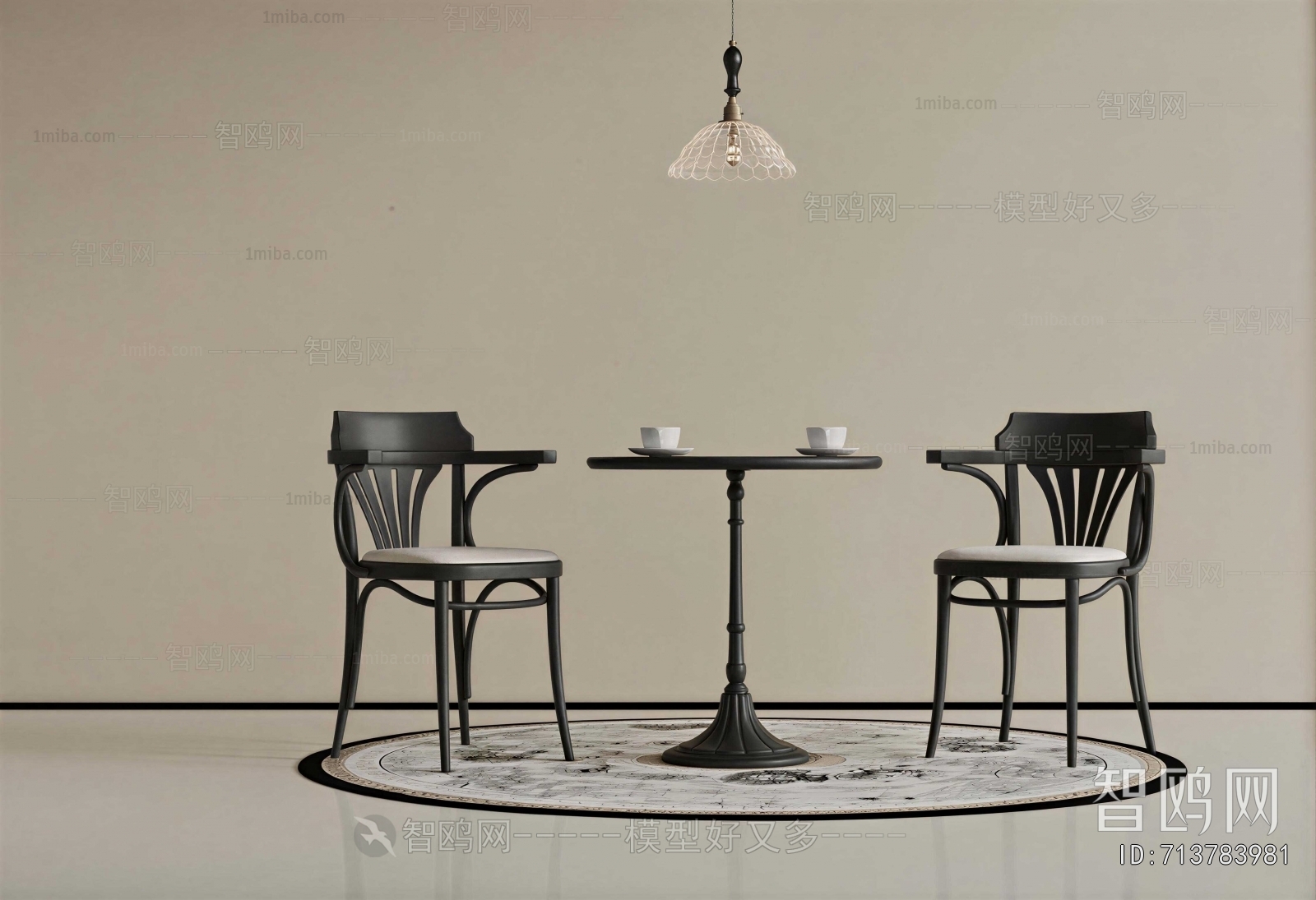 French Style Leisure Table And Chair