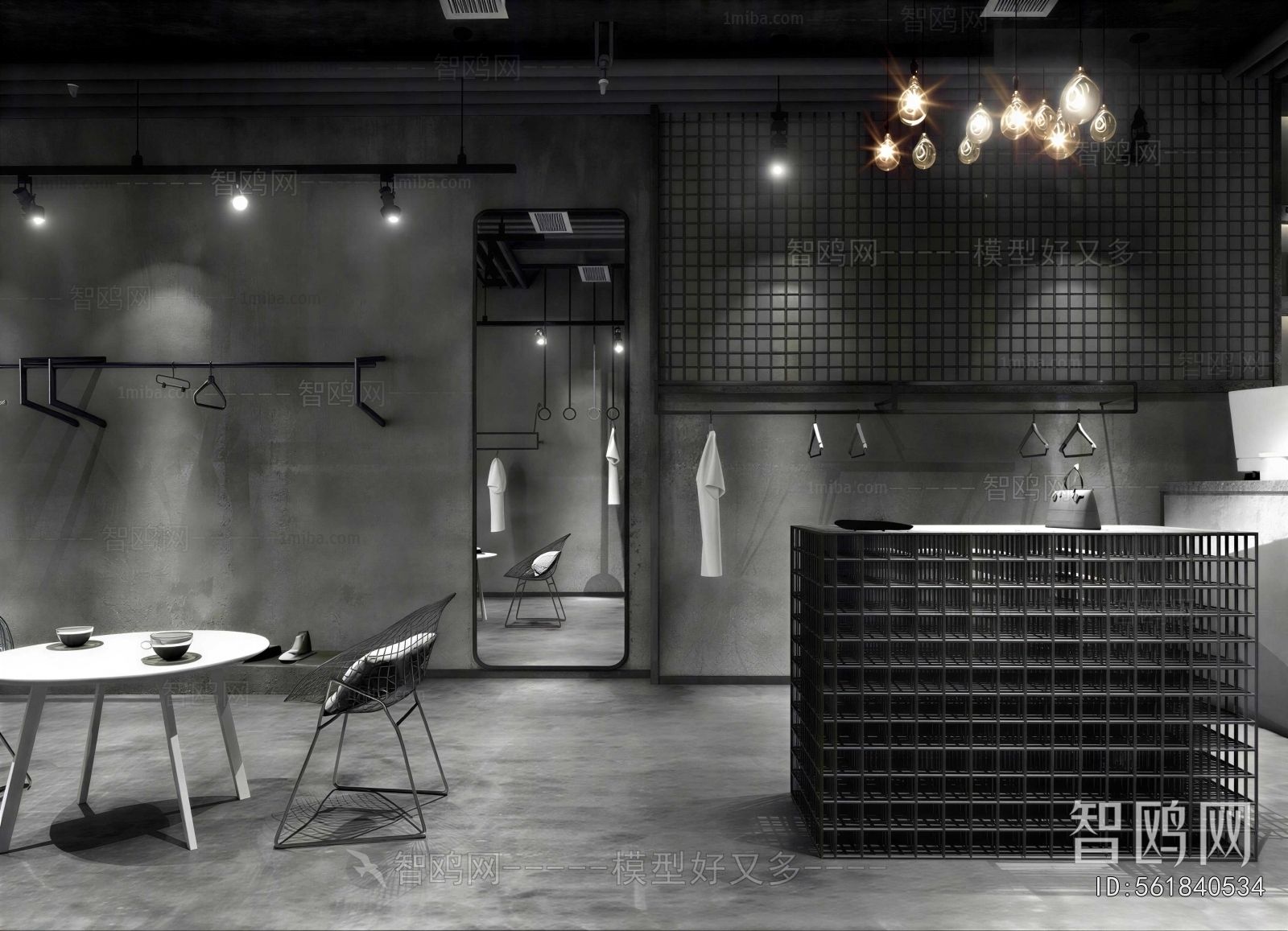 Industrial Style Clothing Store