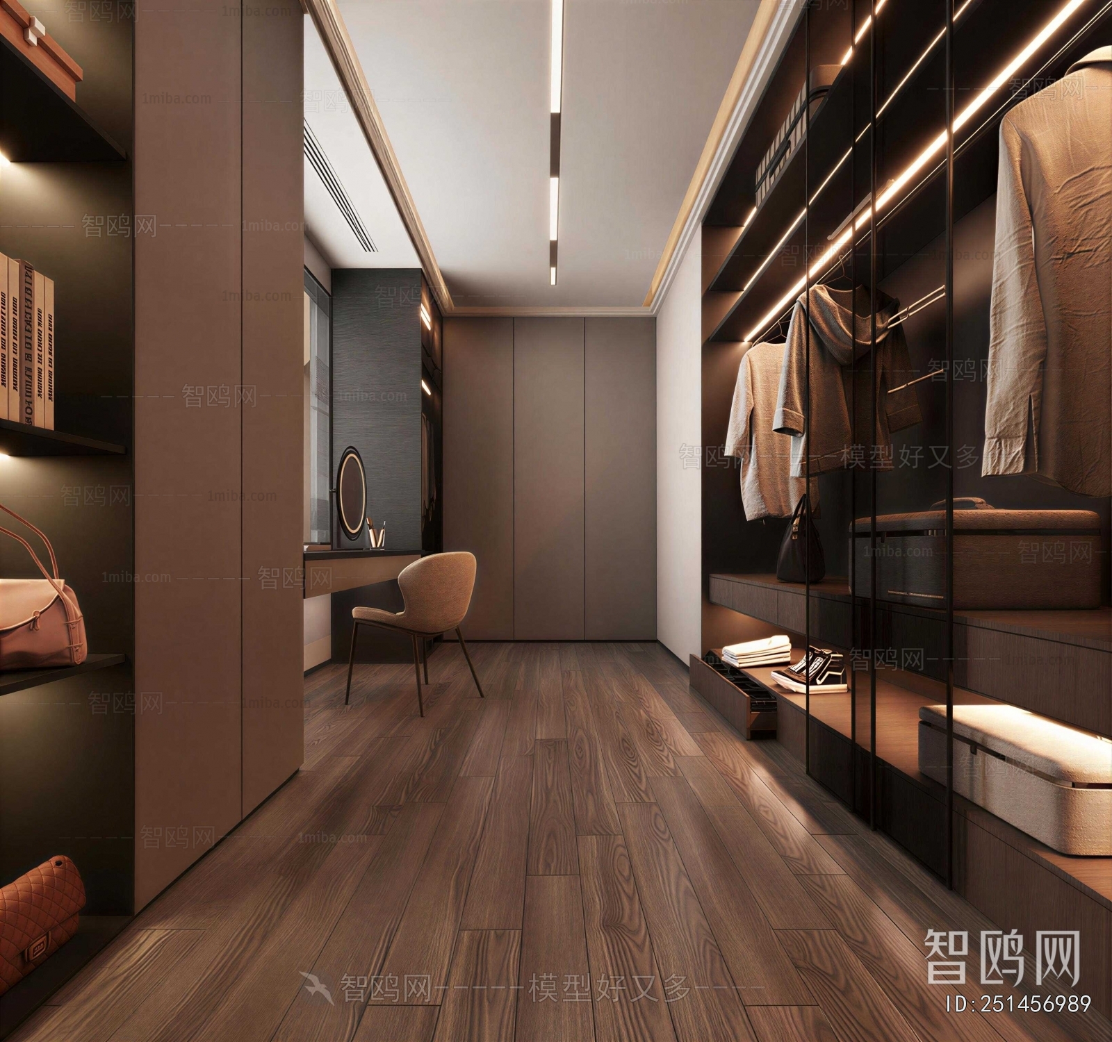 Modern Clothes Storage Area