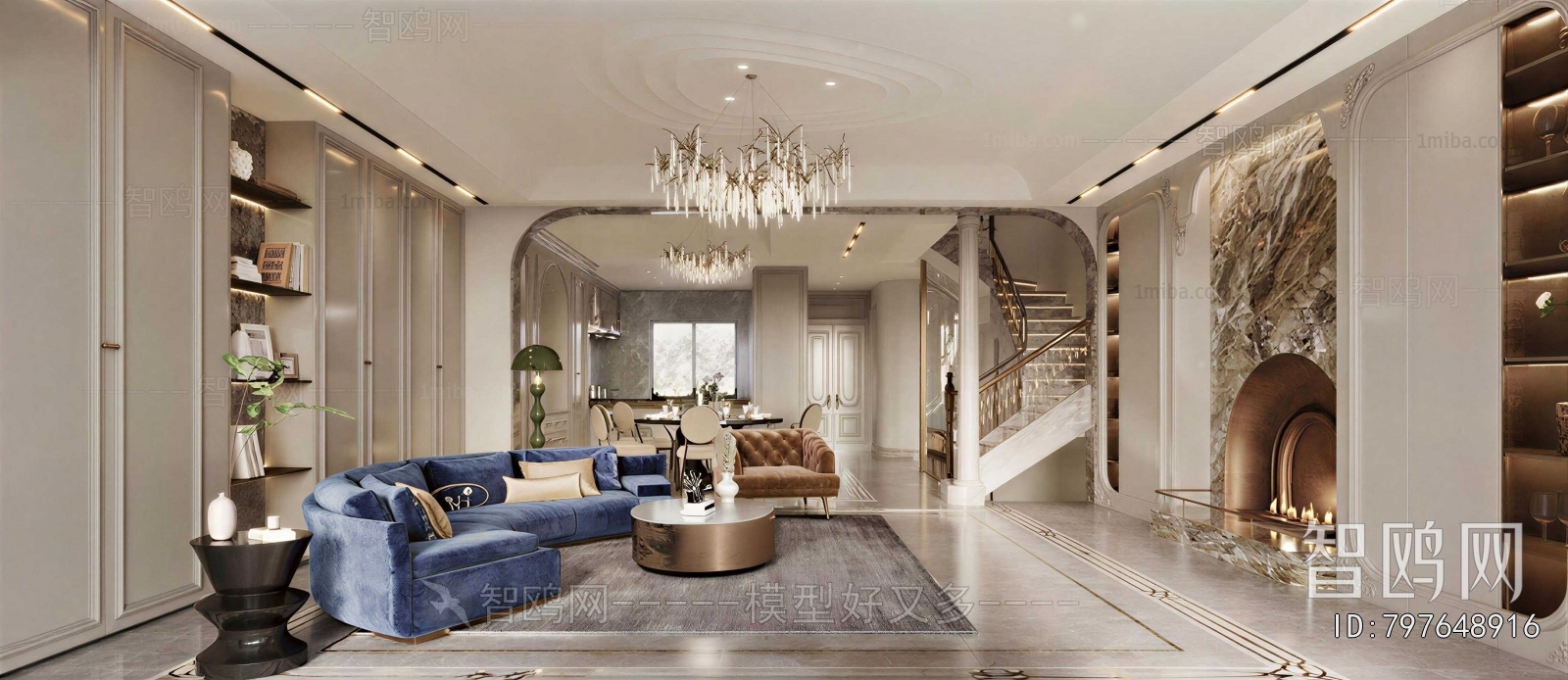 American Style A Living Room