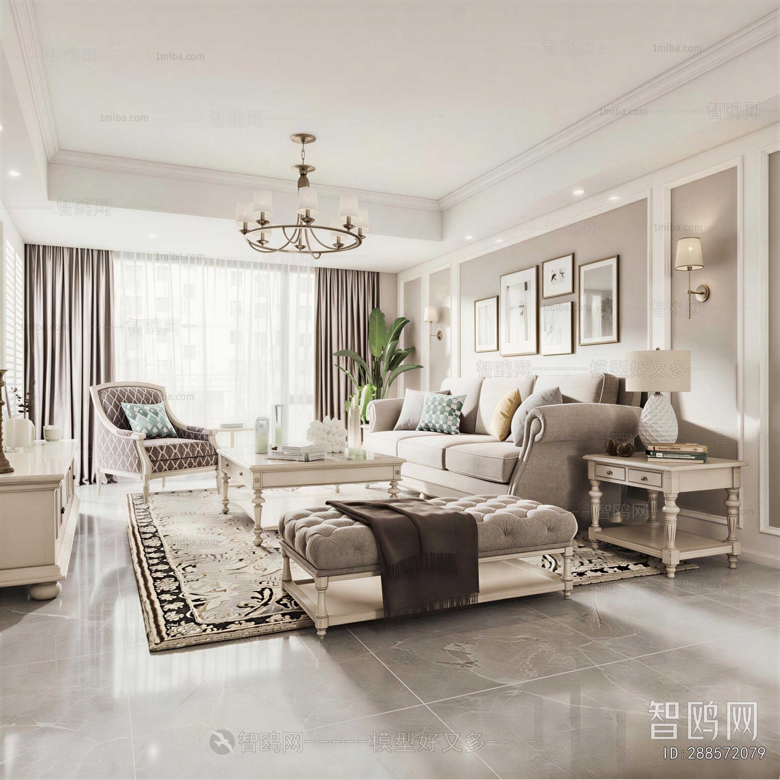 American Style A Living Room