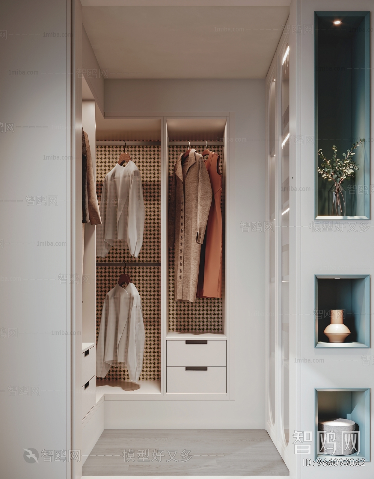 Modern Clothes Storage Area