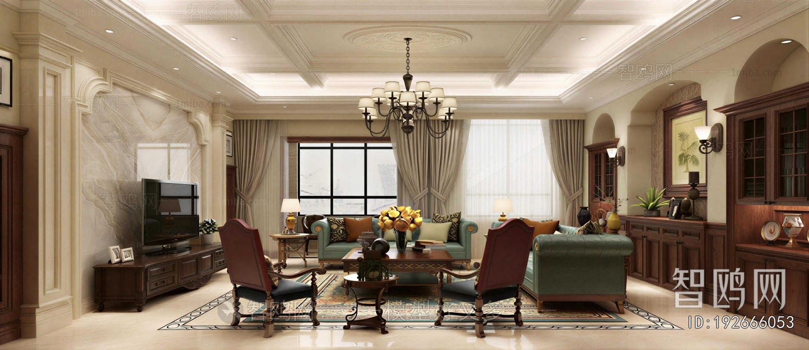 American Style A Living Room