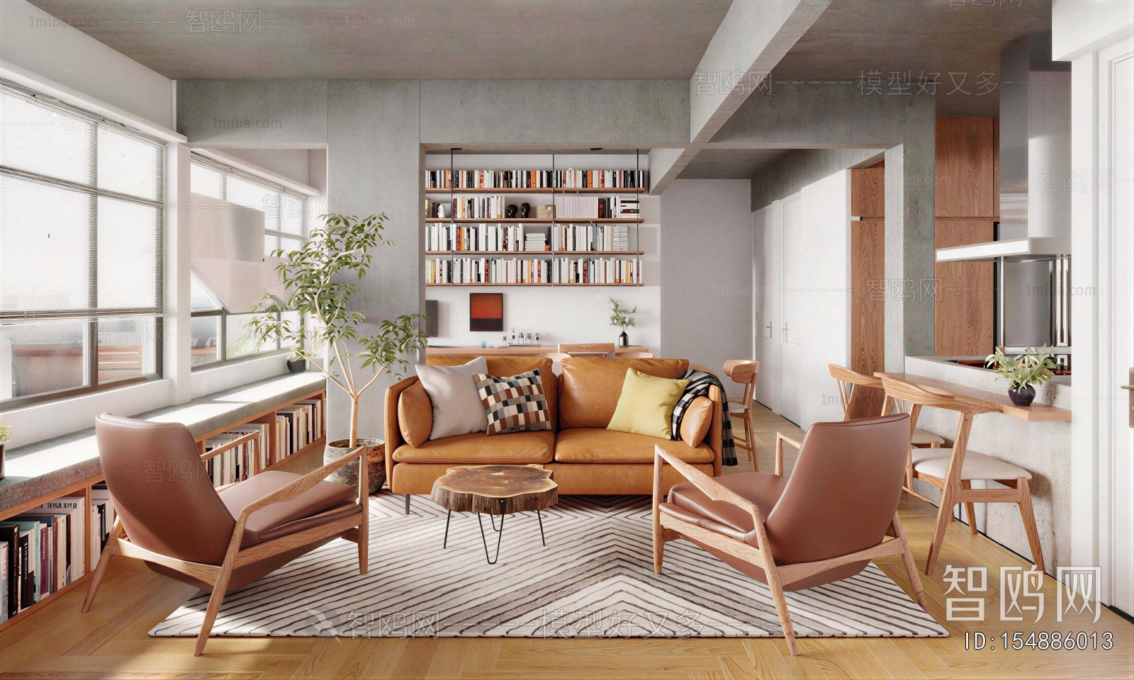 Wabi-sabi Style A Living Room