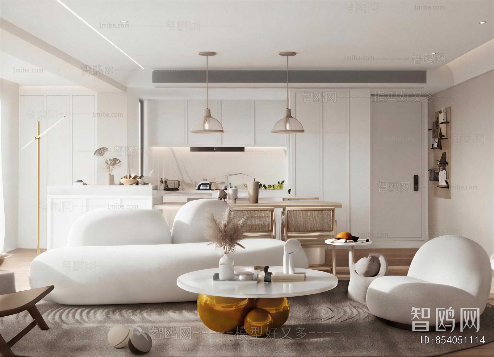 Wabi-sabi Style A Living Room