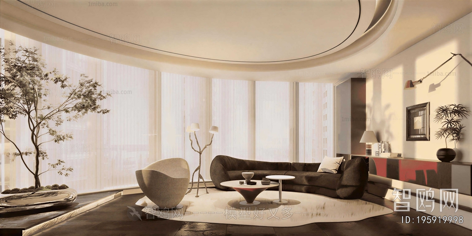 Wabi-sabi Style A Living Room