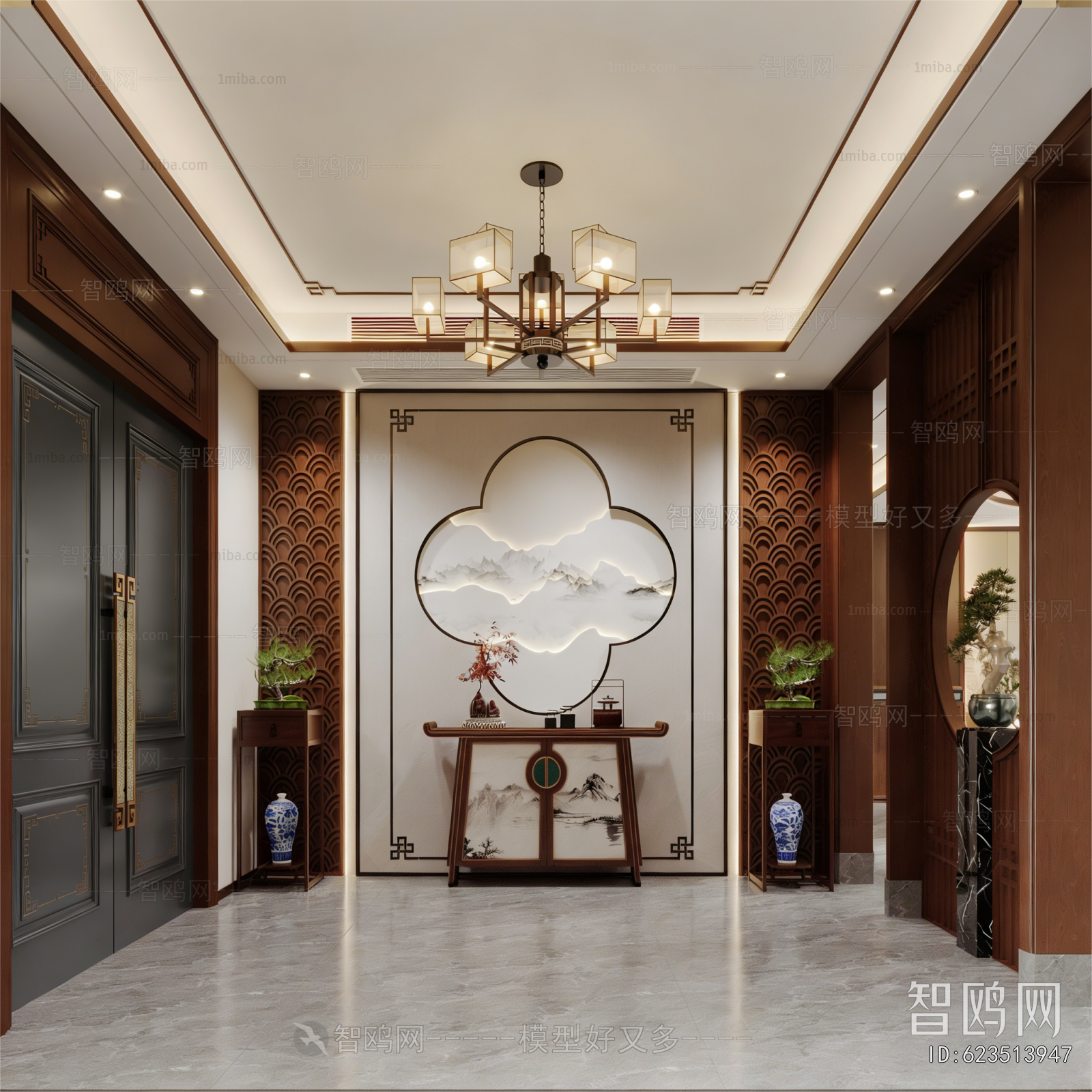 New Chinese Style Hallway