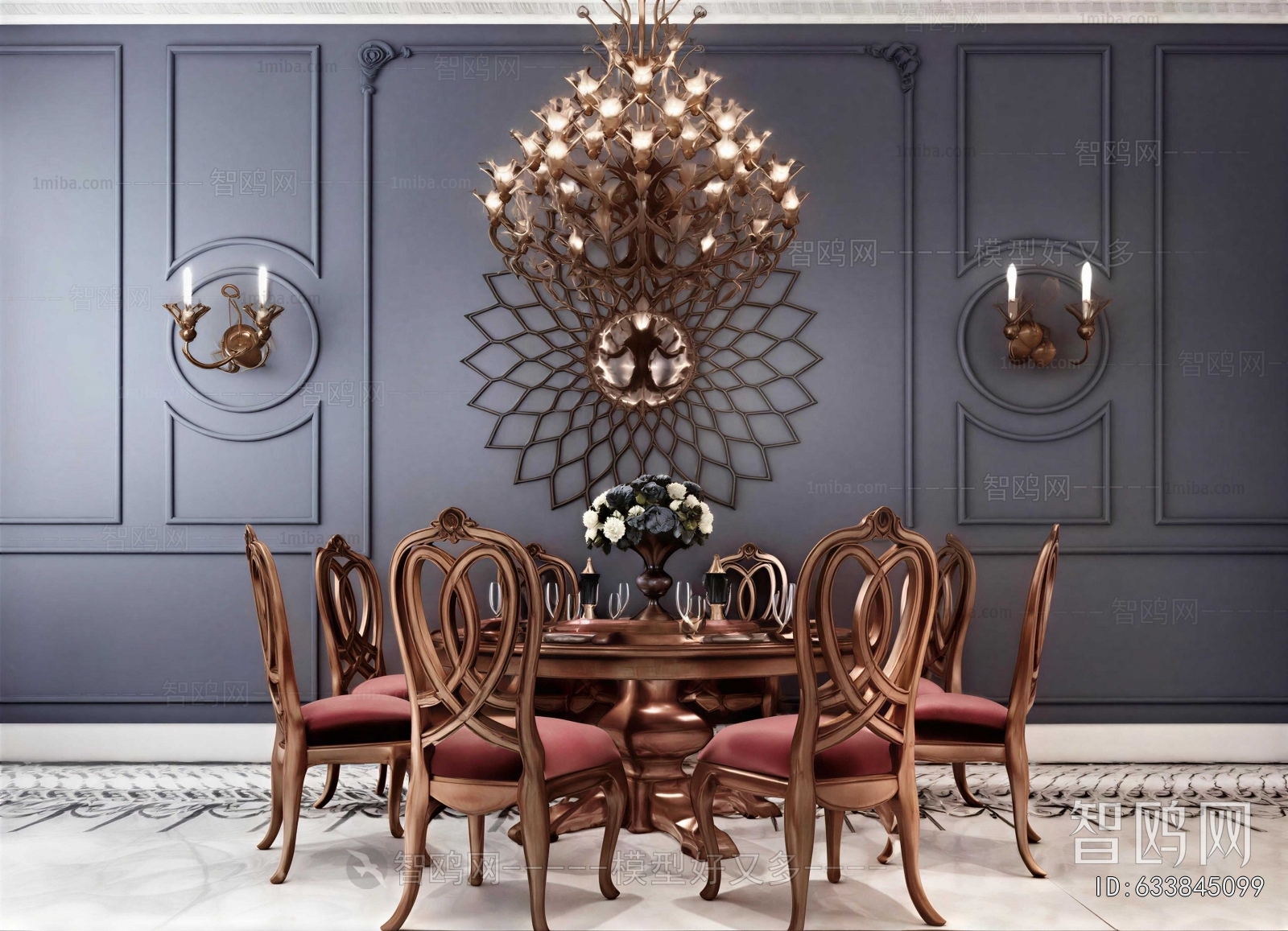 European Style Dining Table And Chairs