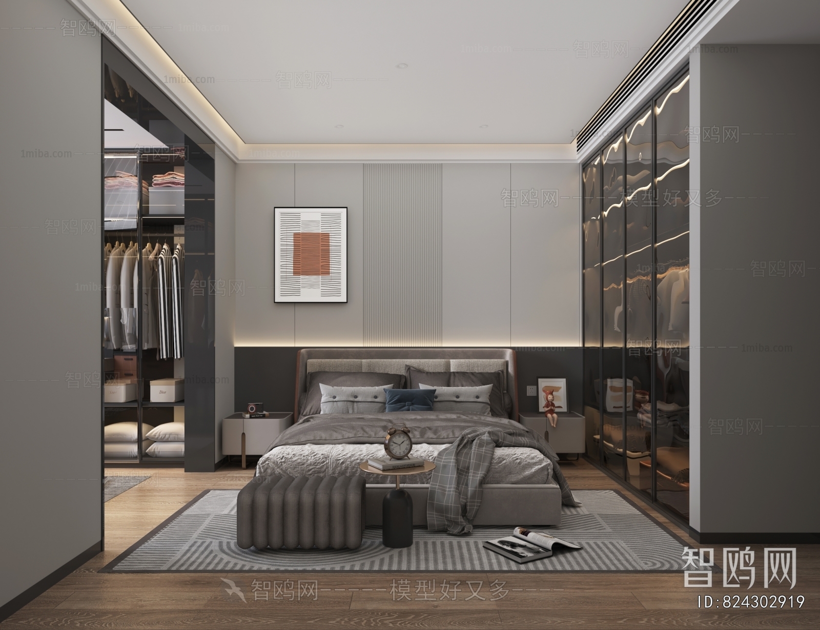 Modern Clothes Storage Area