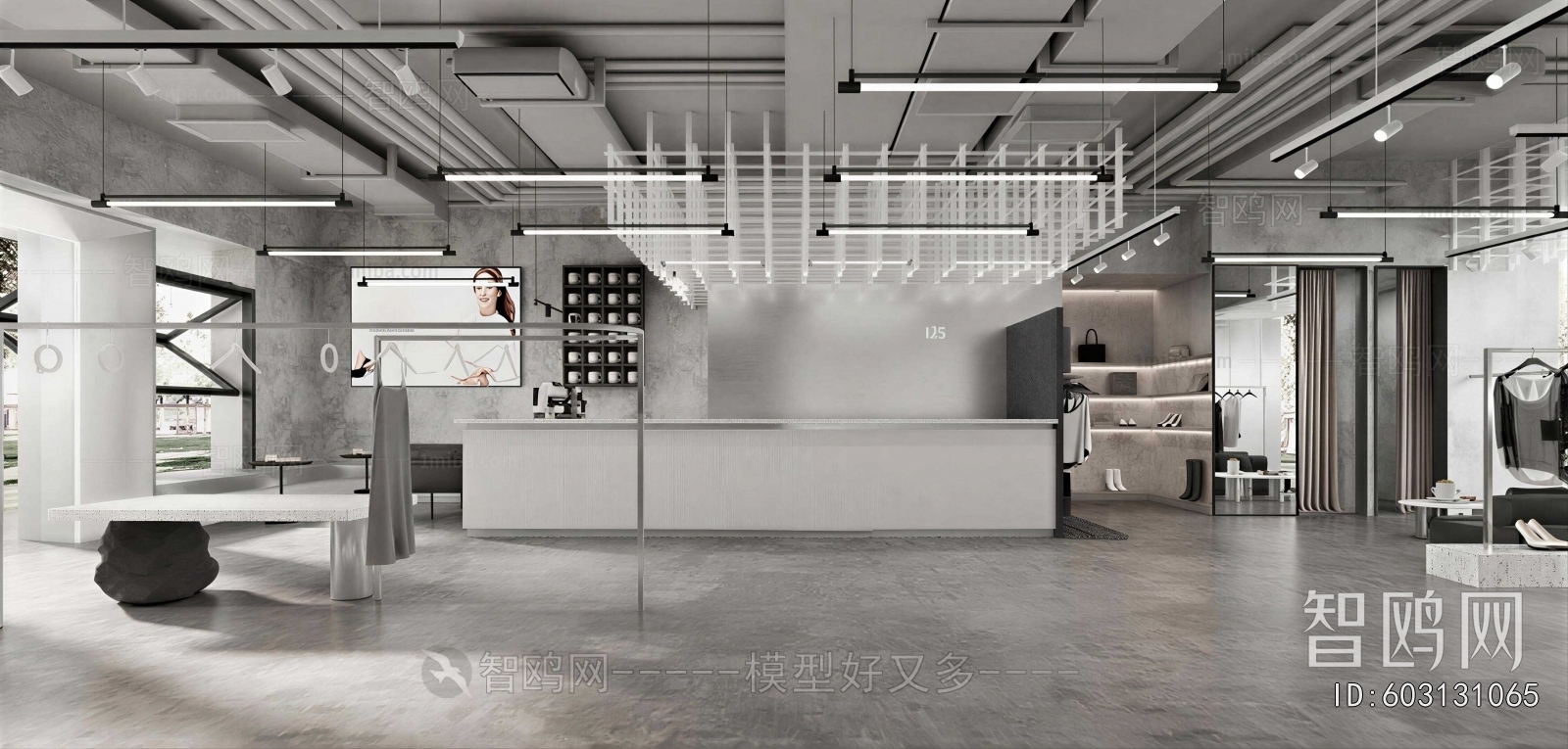 Industrial Style Clothing Store