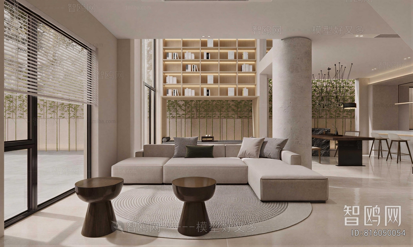 Wabi-sabi Style A Living Room