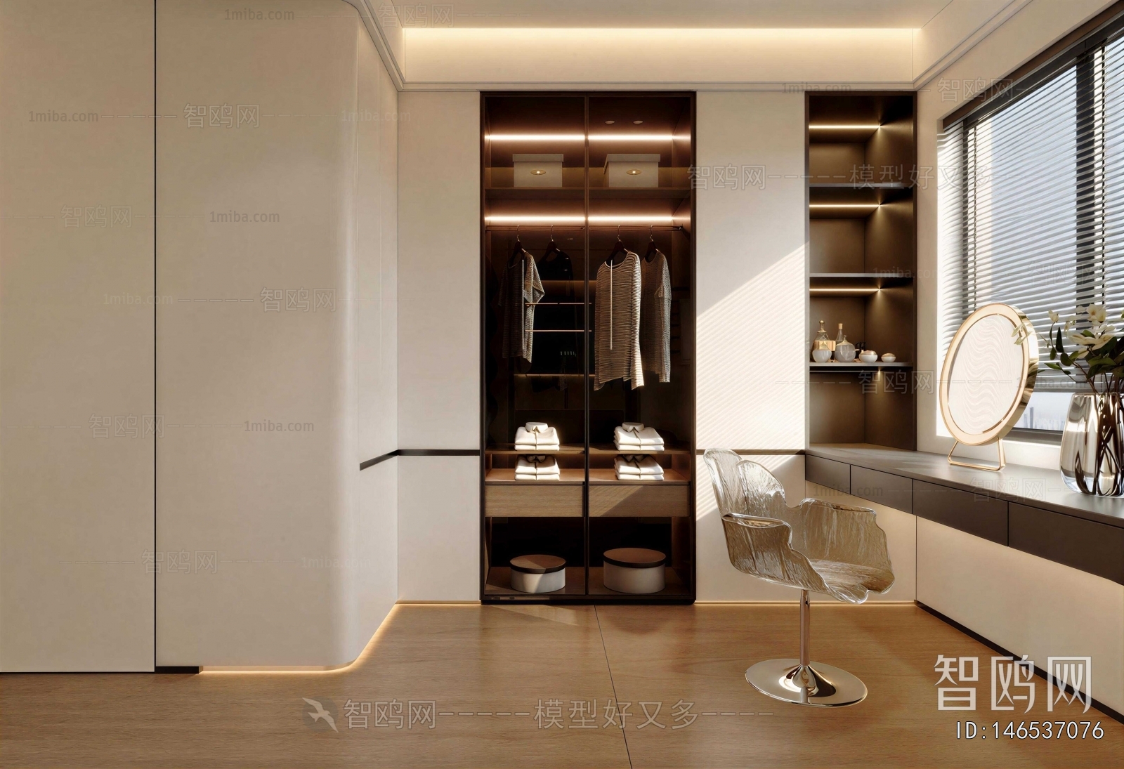Modern Clothes Storage Area