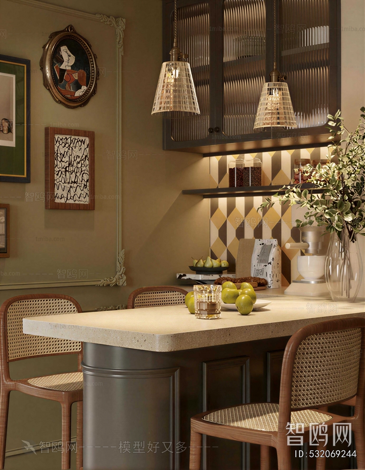 Retro Style Dining Room