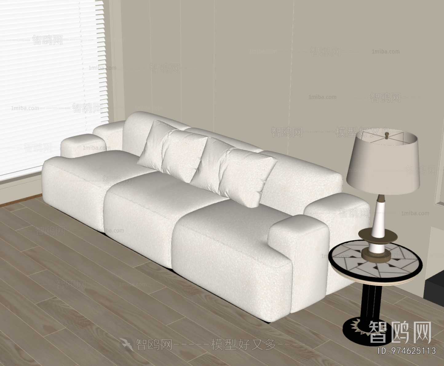 Modern Three-seat Sofa