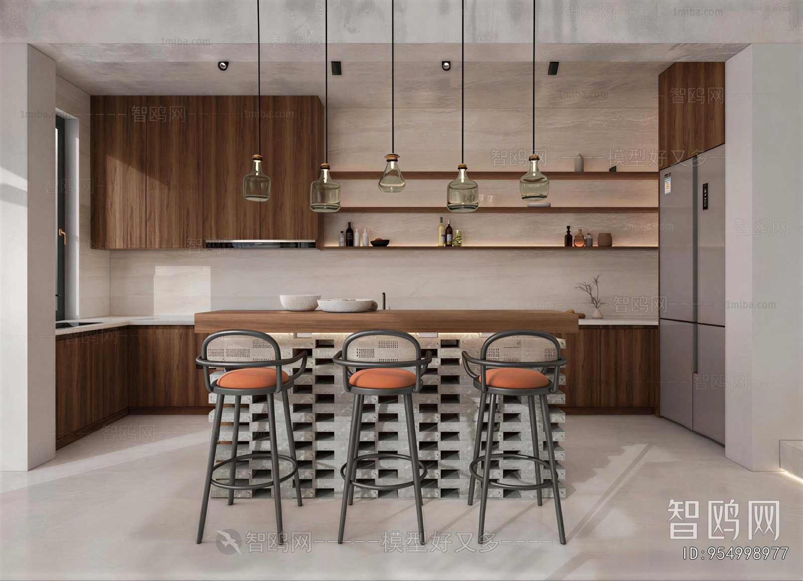 Wabi-sabi Style Dining Room