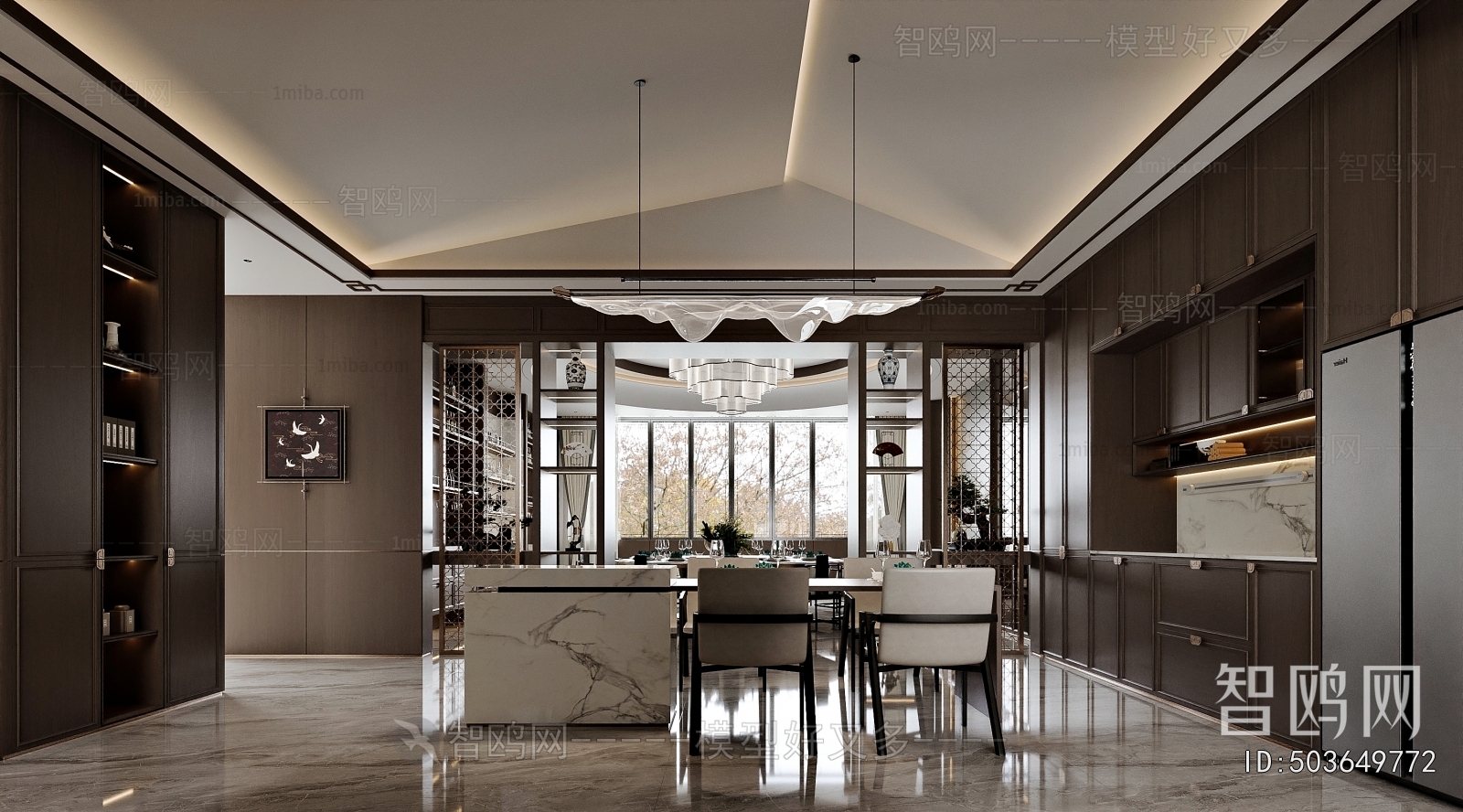 New Chinese Style Dining Room