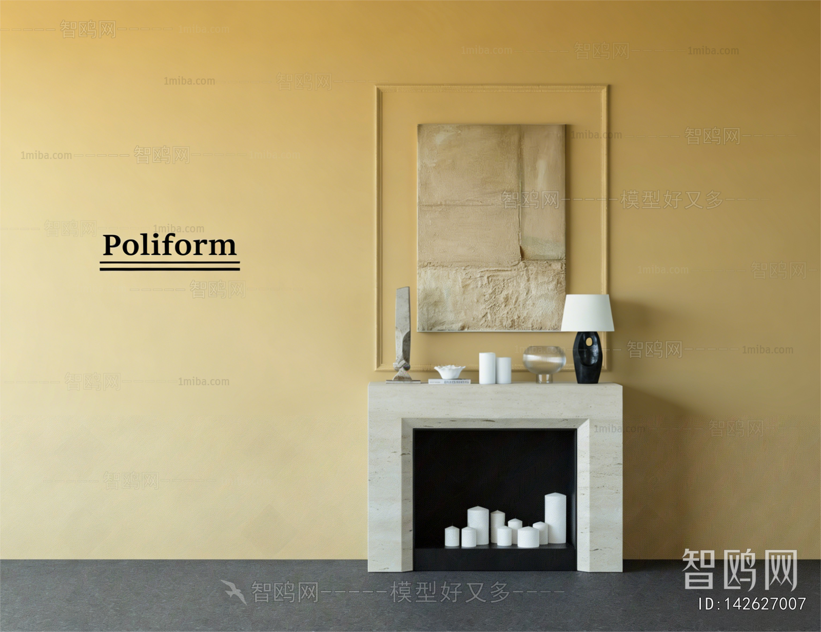 Wabi-sabi Style Fireplace