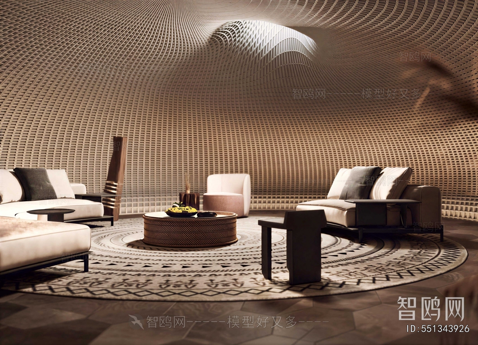 Wabi-sabi Style A Living Room