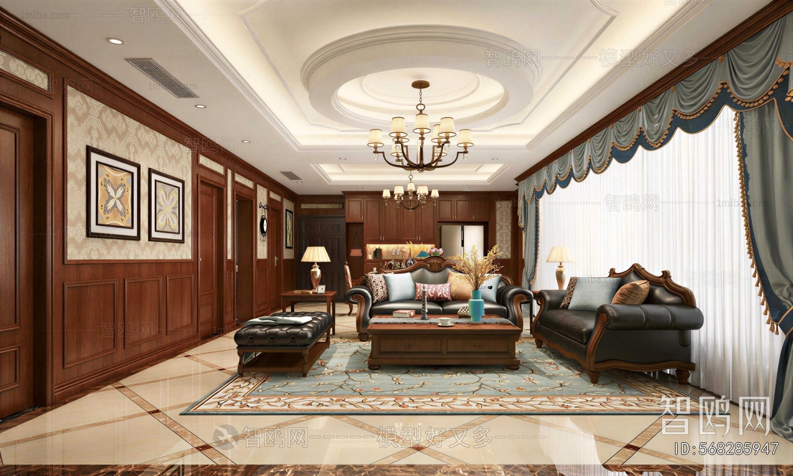 American Style A Living Room