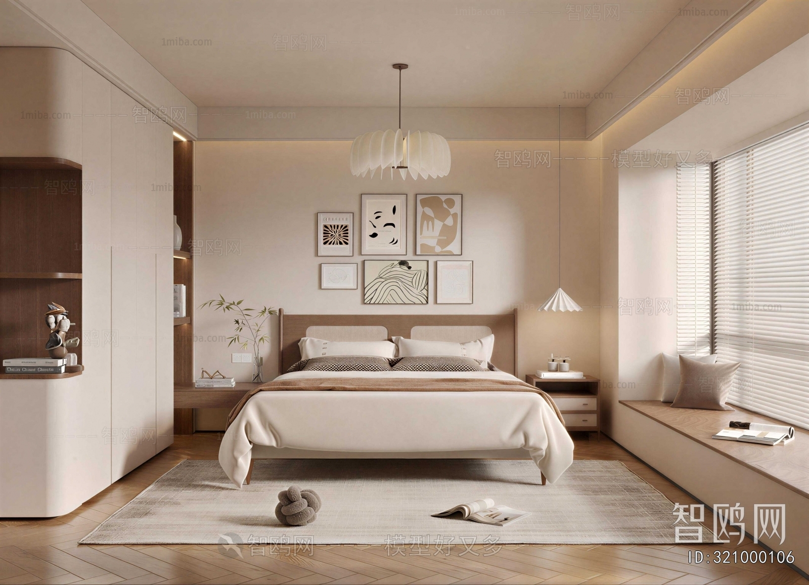 Wabi-sabi Style Bedroom