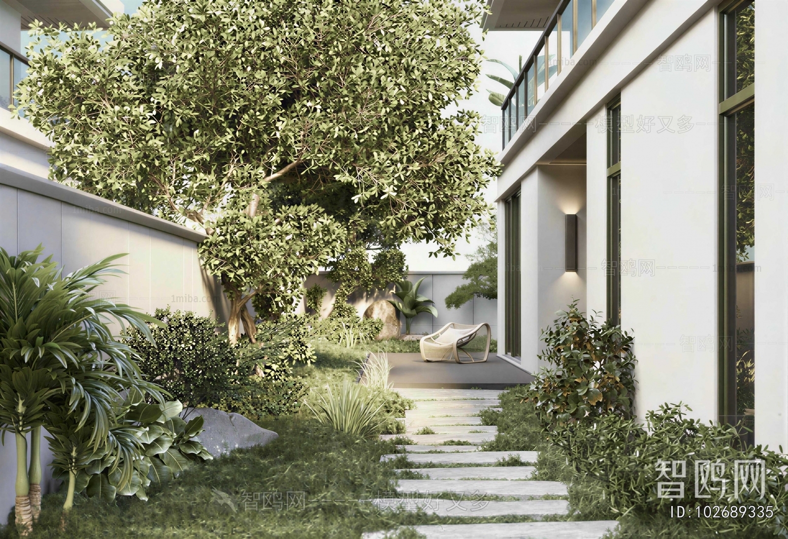 Modern Courtyard/landscape