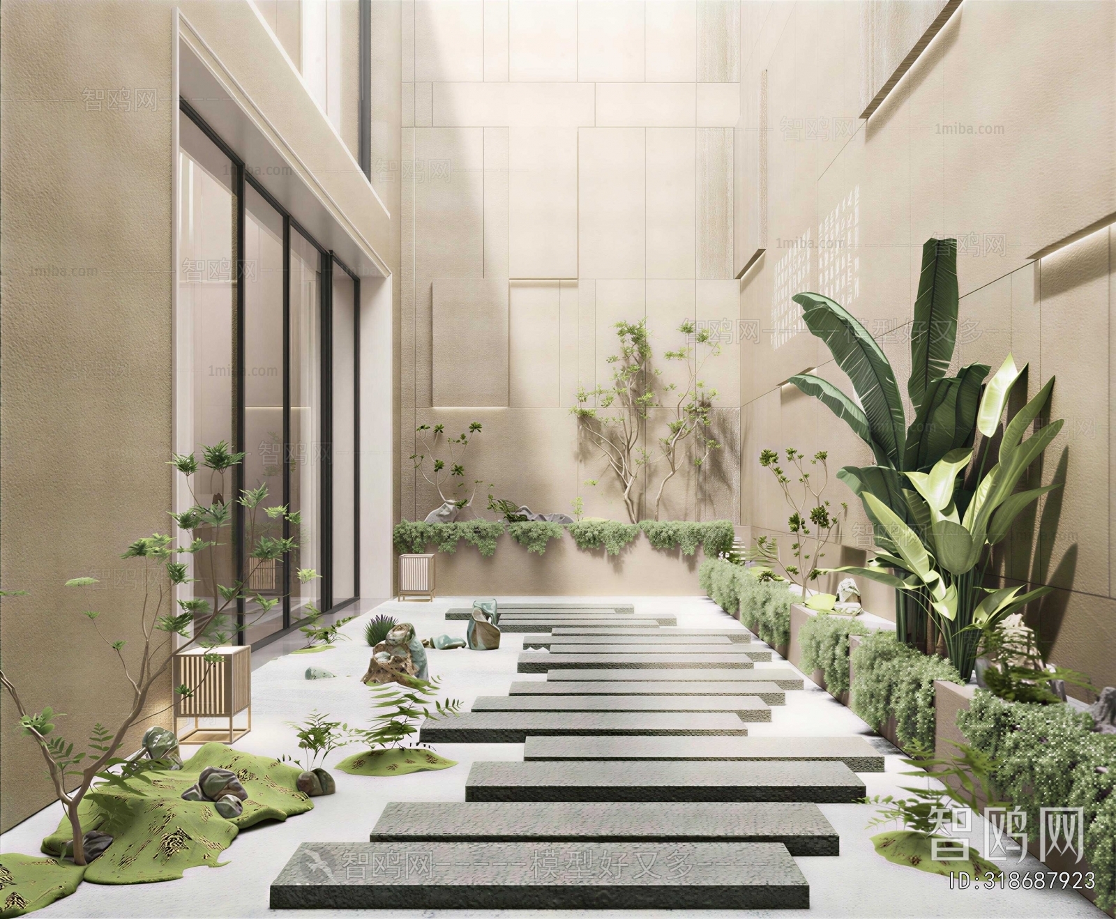 Modern Courtyard/landscape