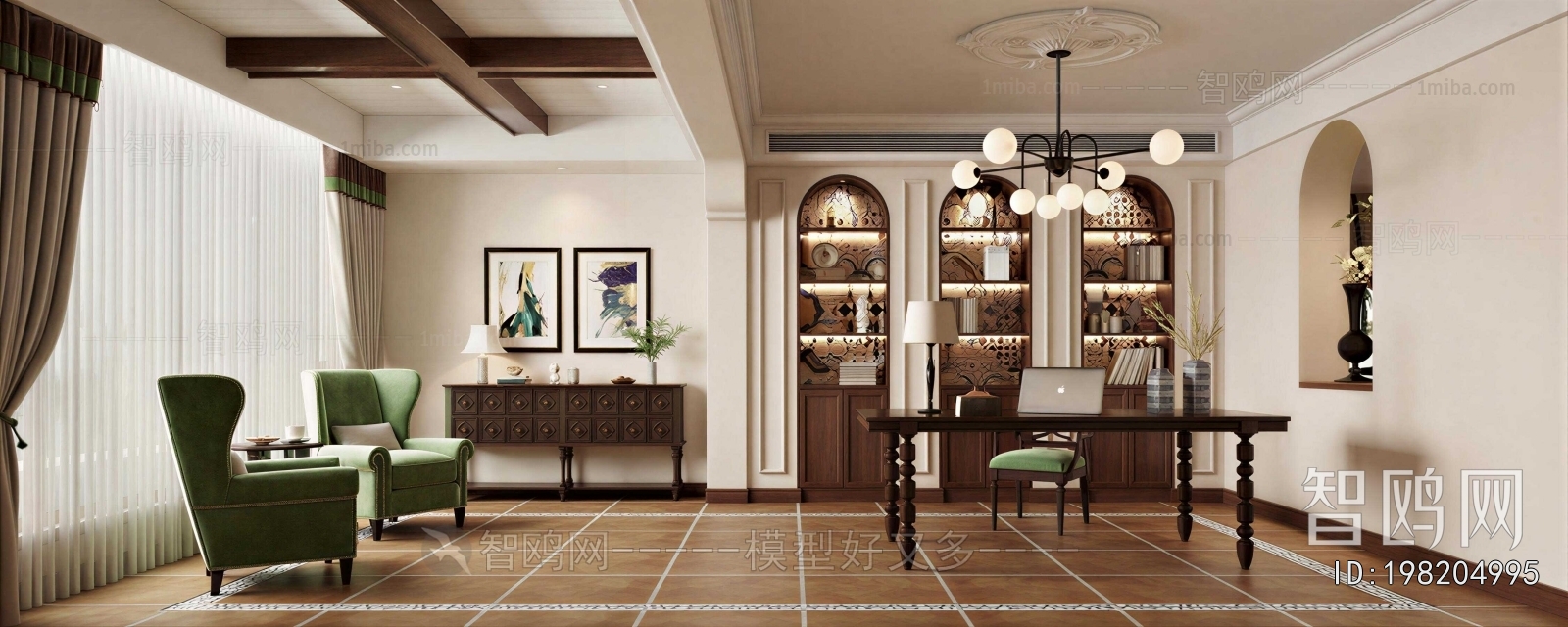 American Style Study Space