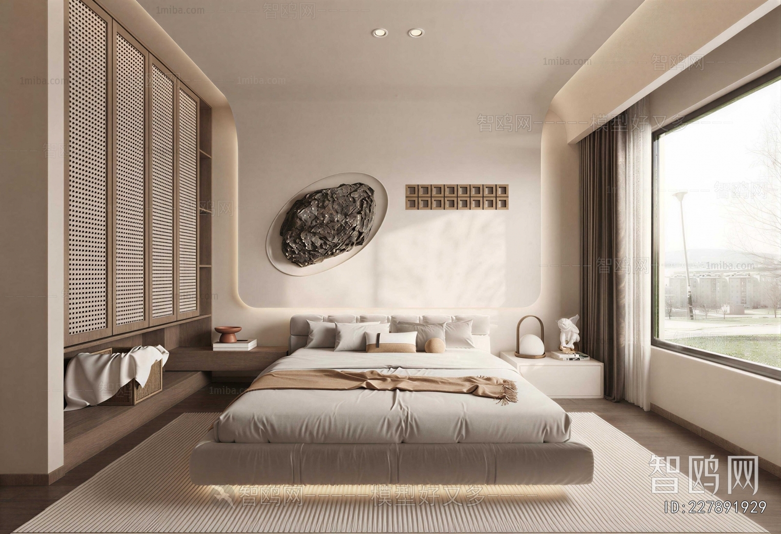 Wabi-sabi Style Bedroom