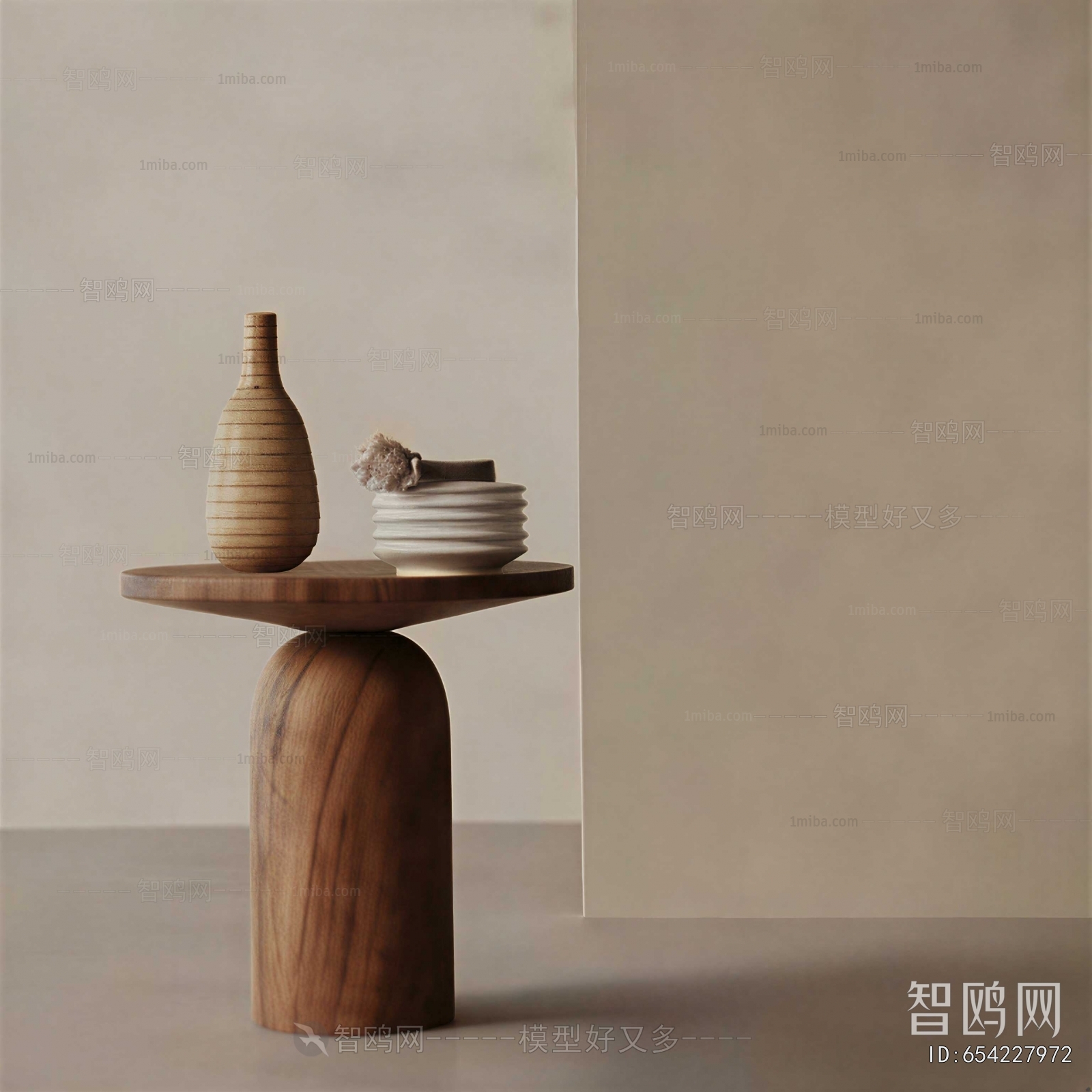 Wabi-sabi Style Side Table/corner Table