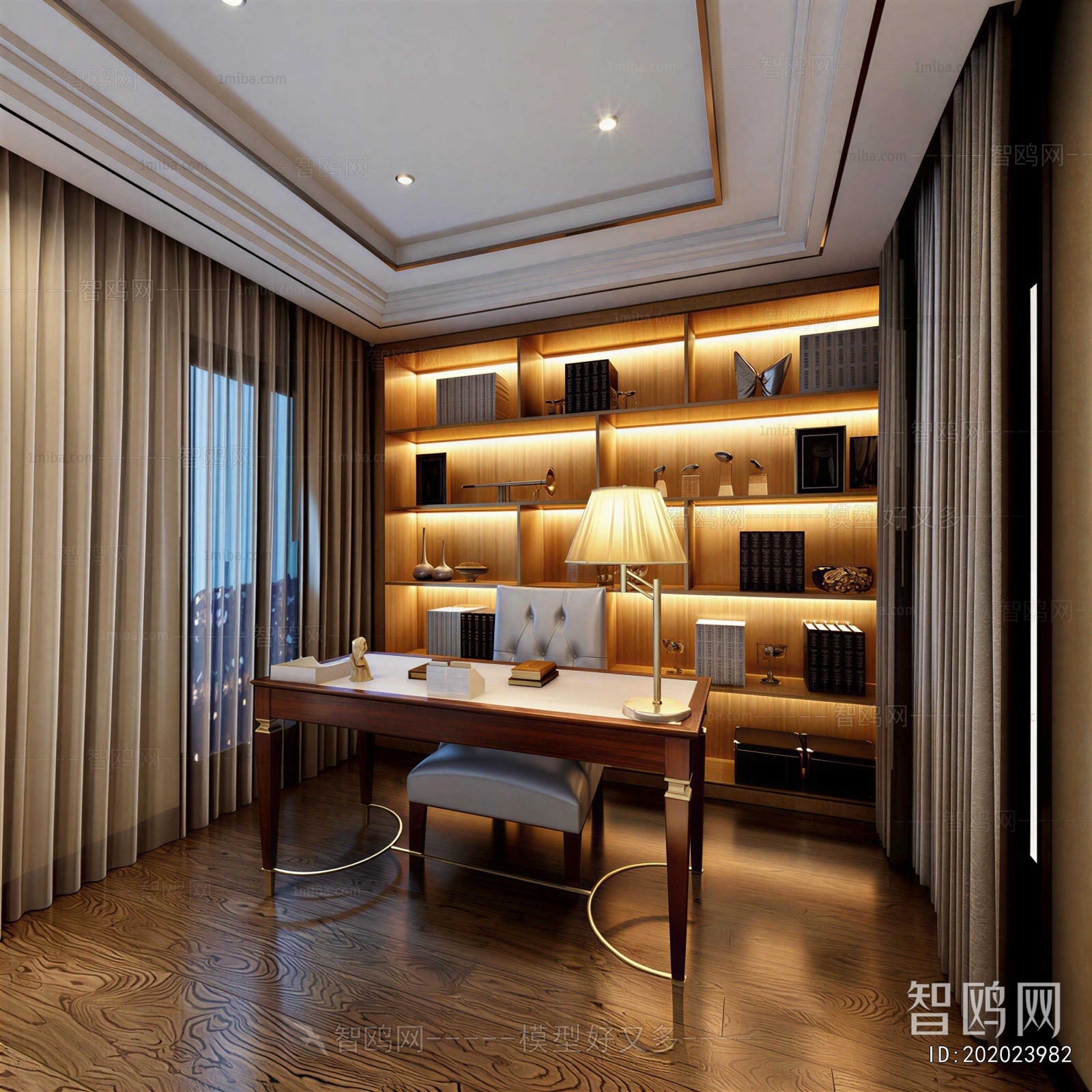 New Chinese Style Study Space