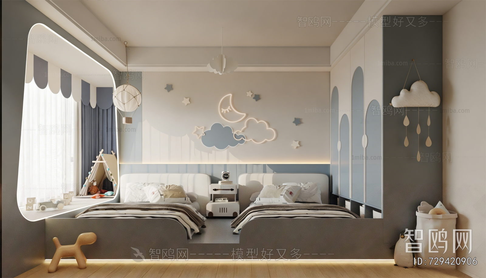 Modern Boy's Room And Son's Room