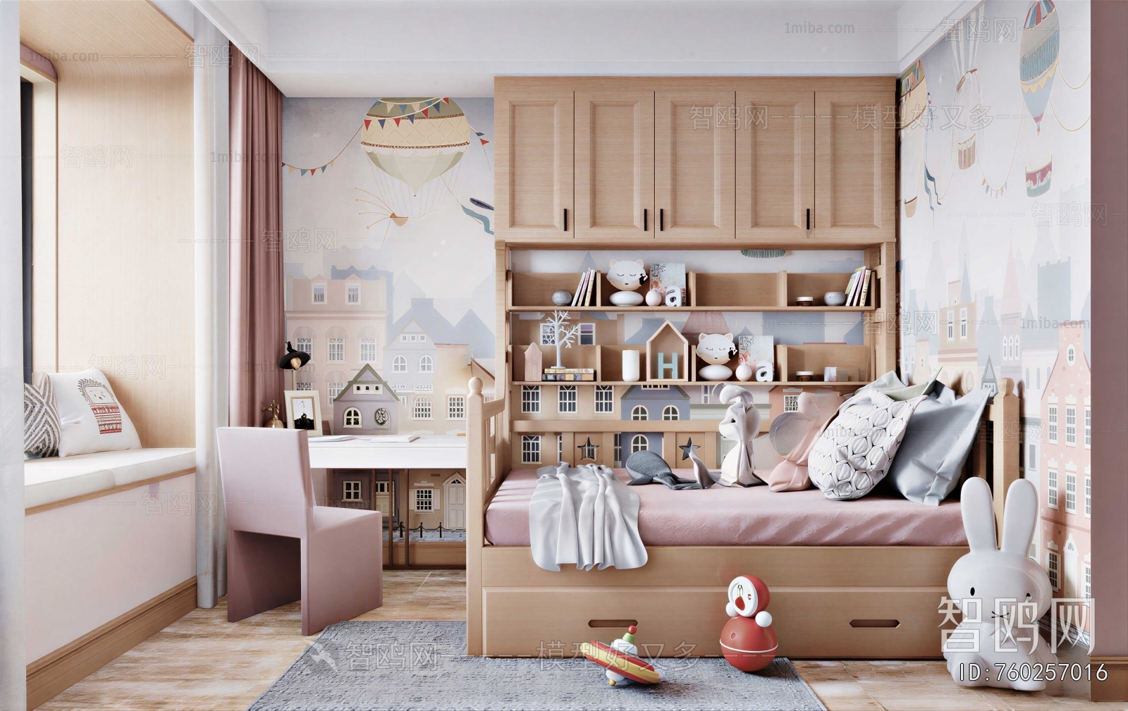 Nordic Style Girl's Room Daughter's Room