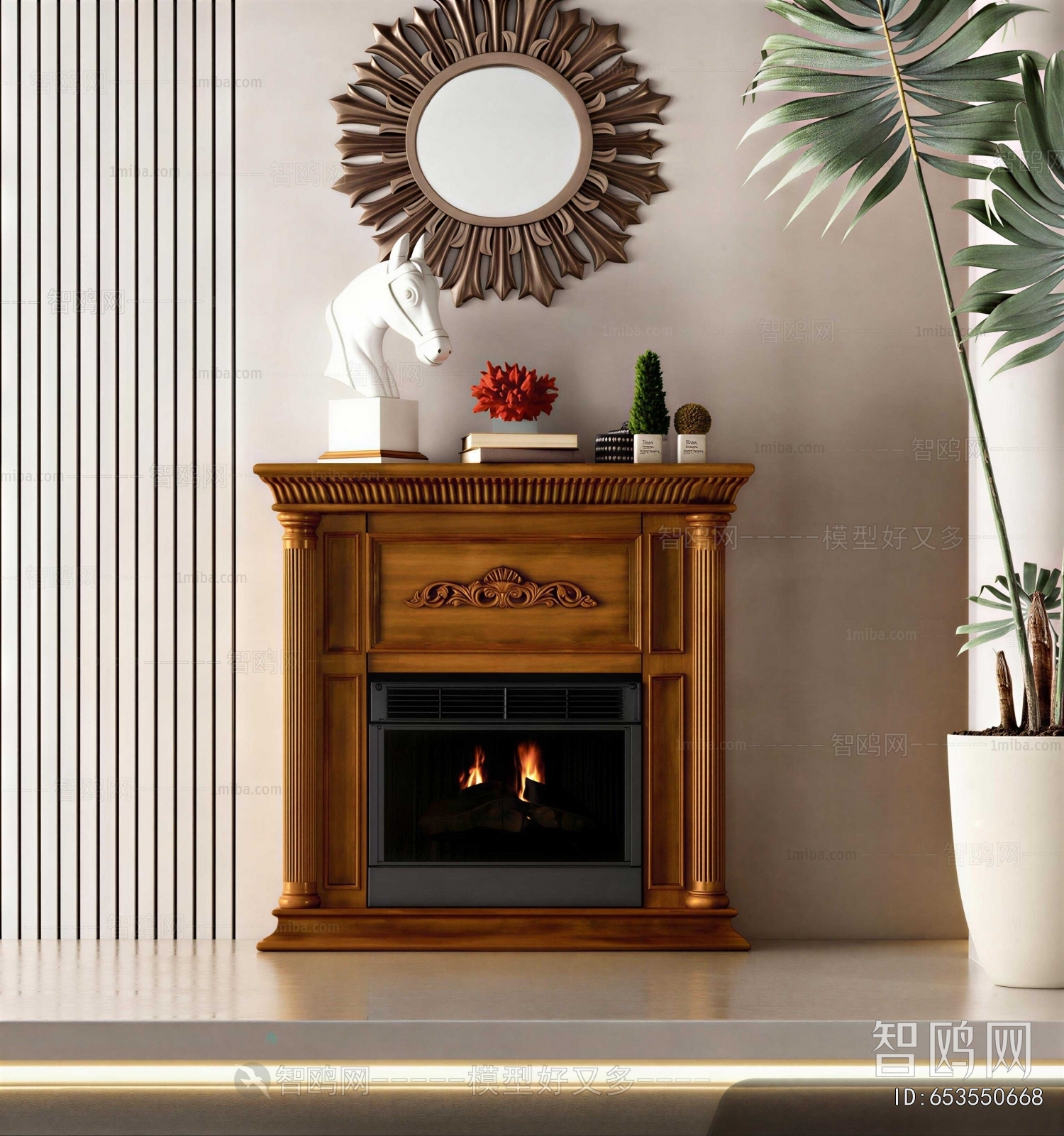 American Style Fireplace