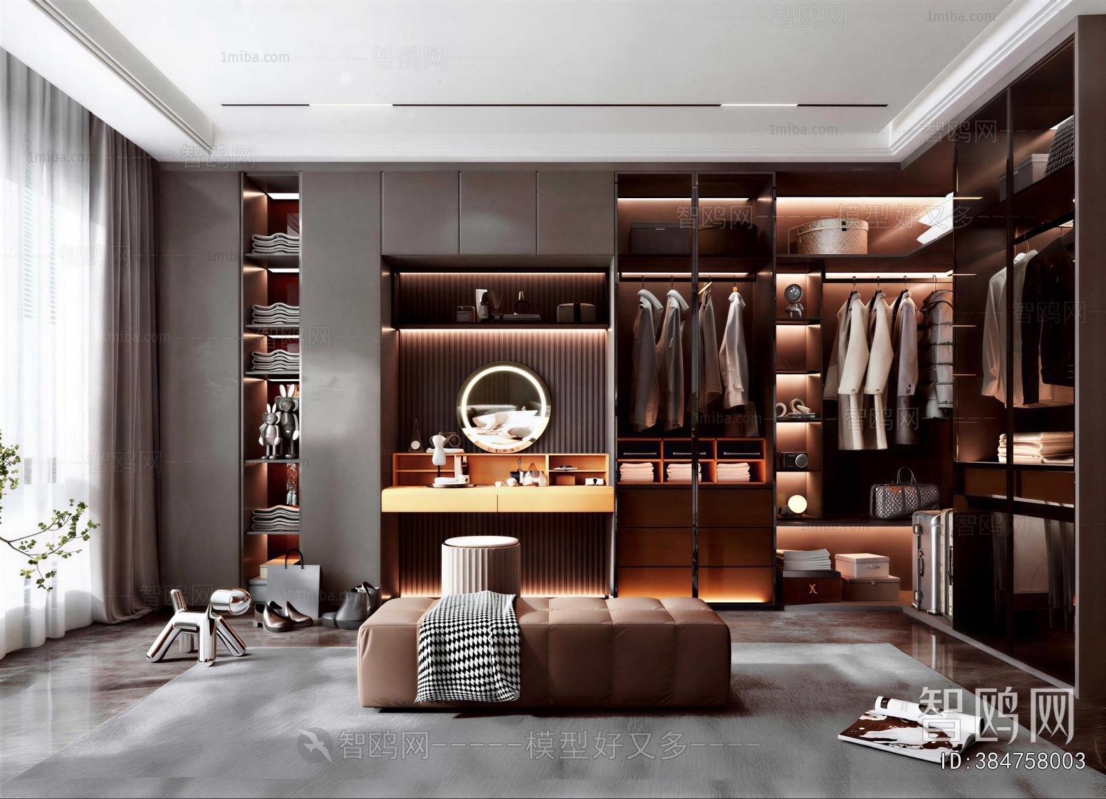 Modern Clothes Storage Area