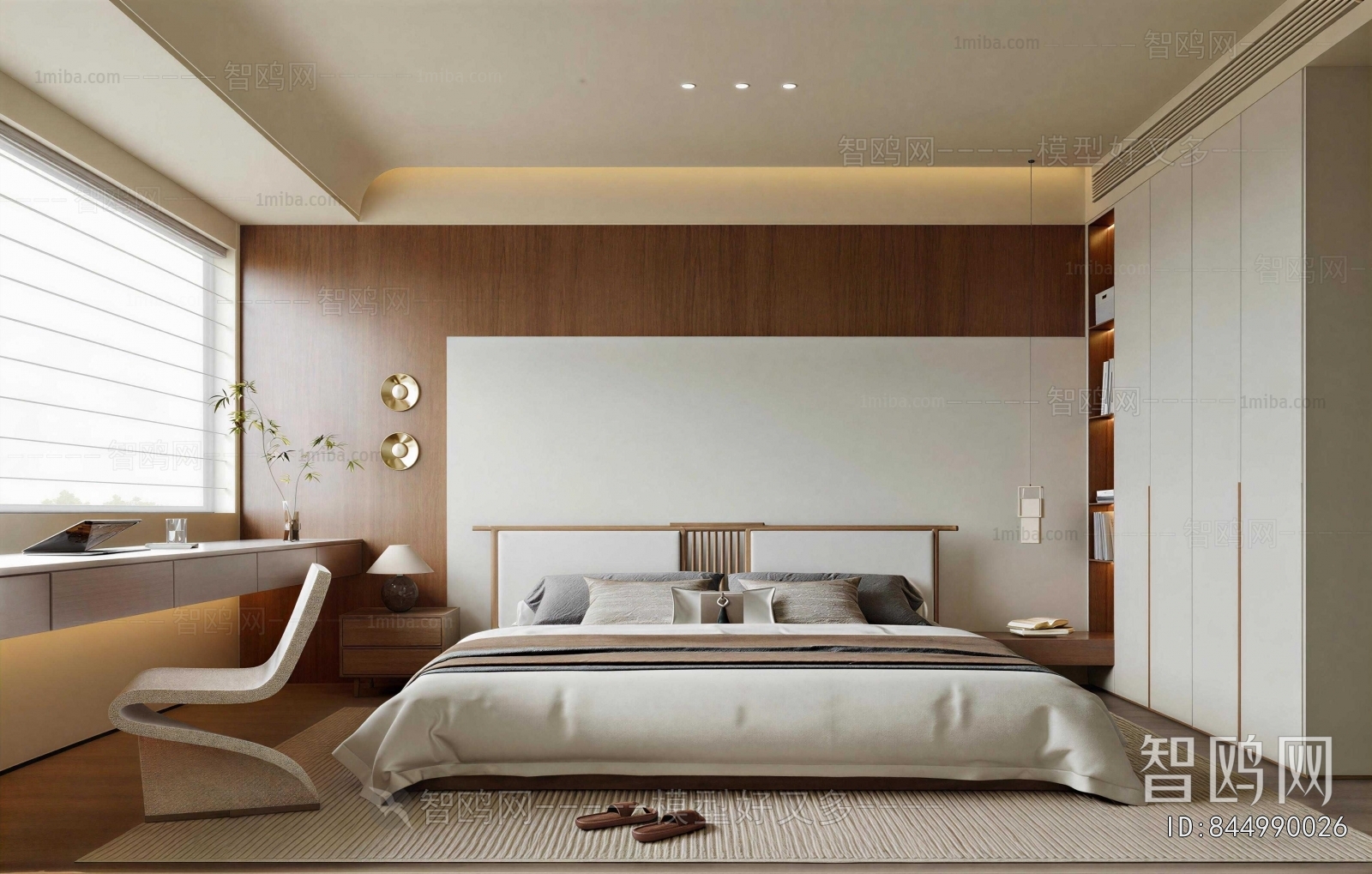 New Chinese Style Bedroom