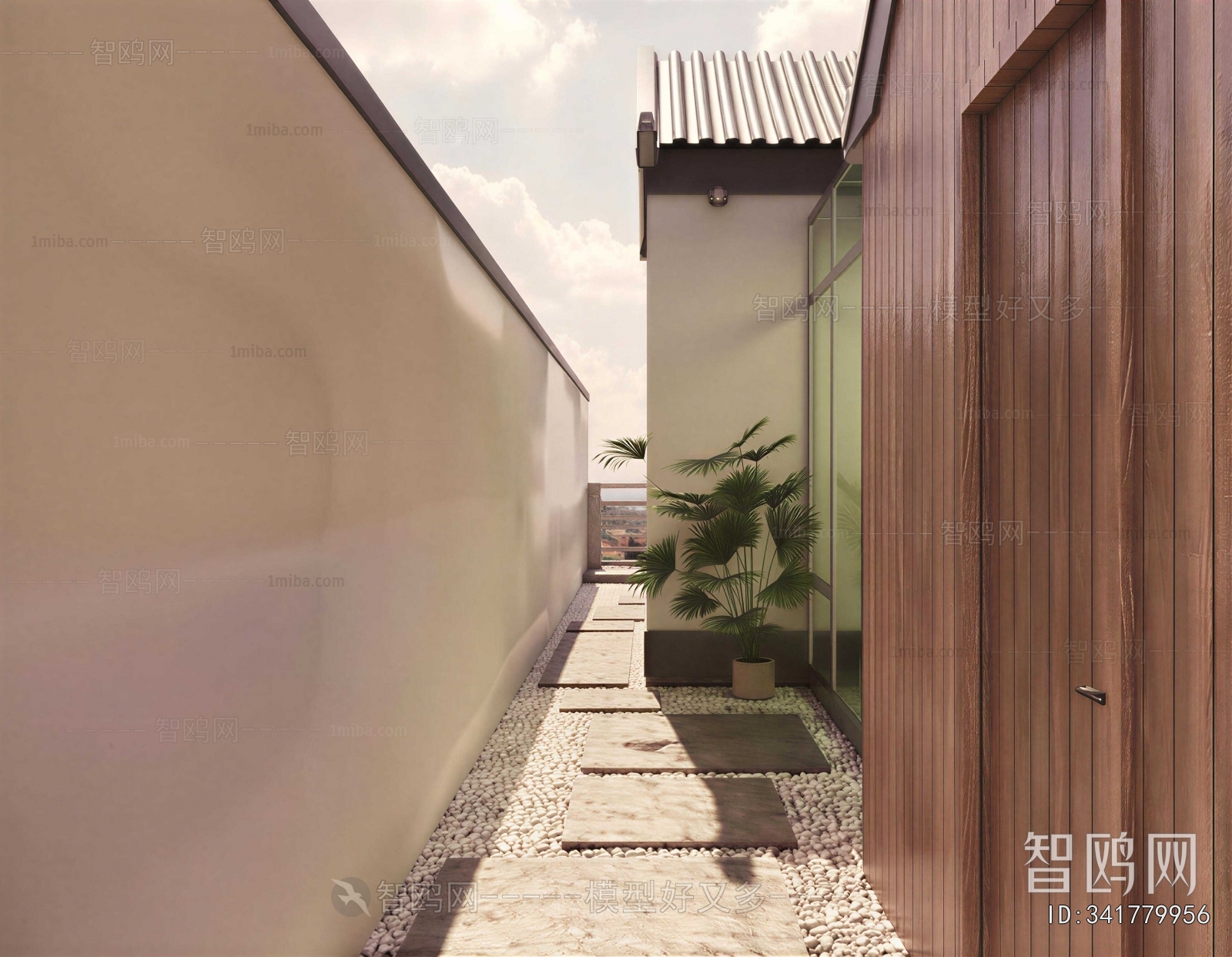 Modern Courtyard/landscape